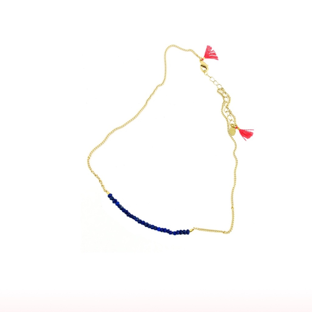 Shashi Cobalt Natasha Necklace NWT